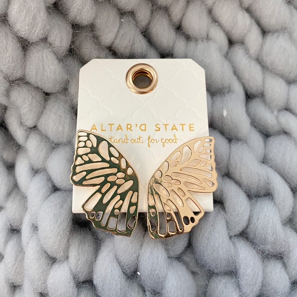 NEW Altar’d State Butterfly Earrings